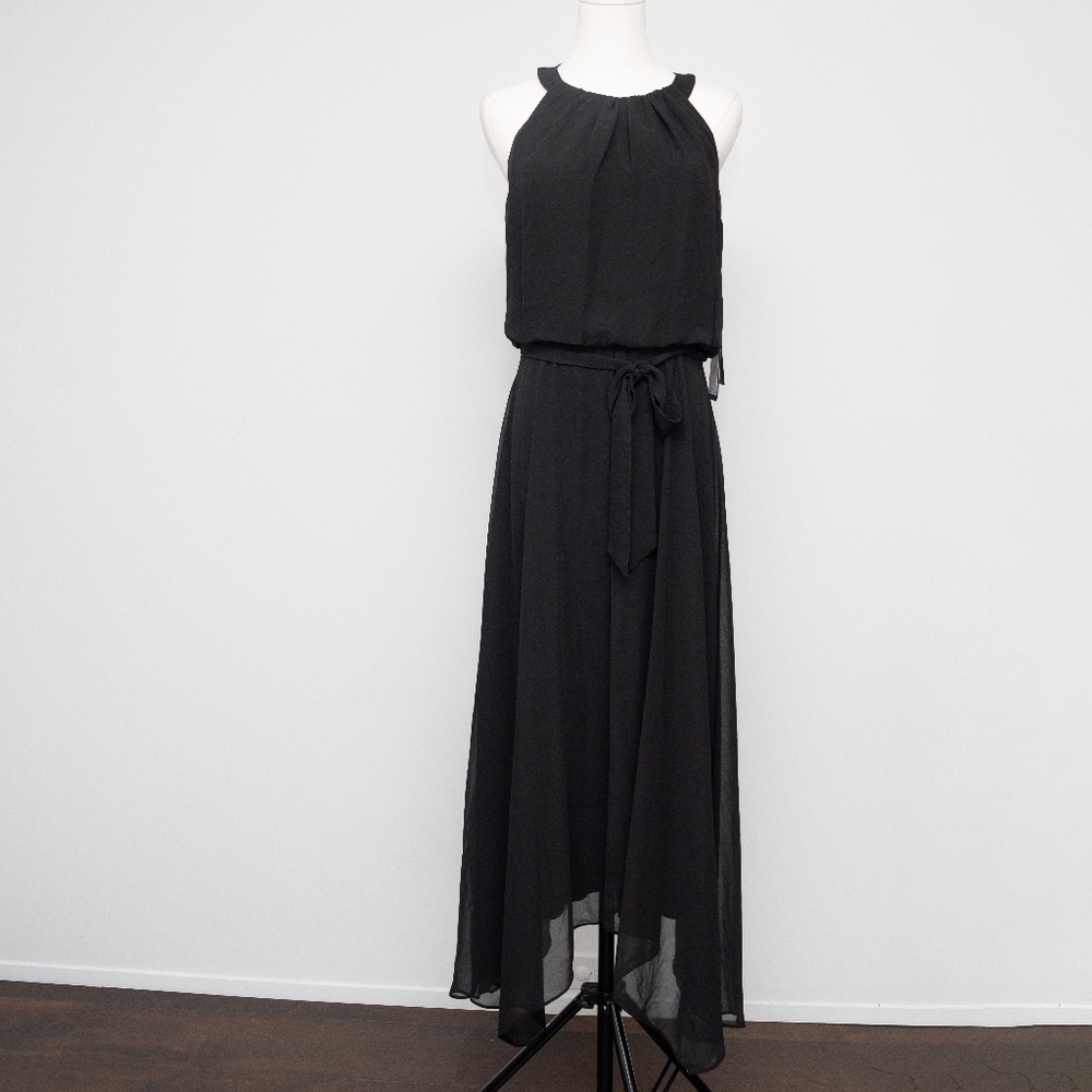 Adrianna Papell - Chiffon Overlay Jumpsuit - Picture 2 of 14